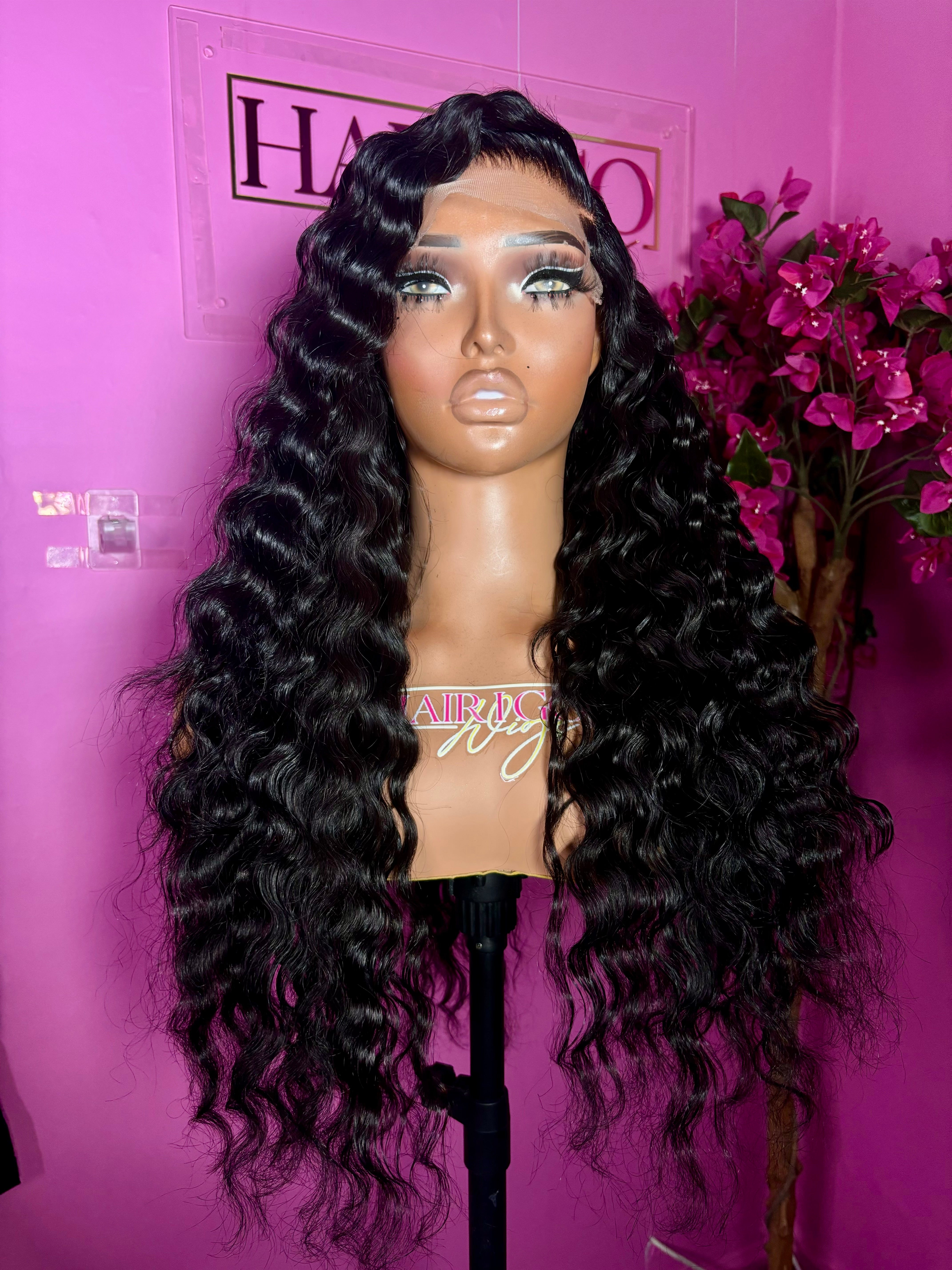 Fatima 22” 5x5 closure 4 bundles human hair wig