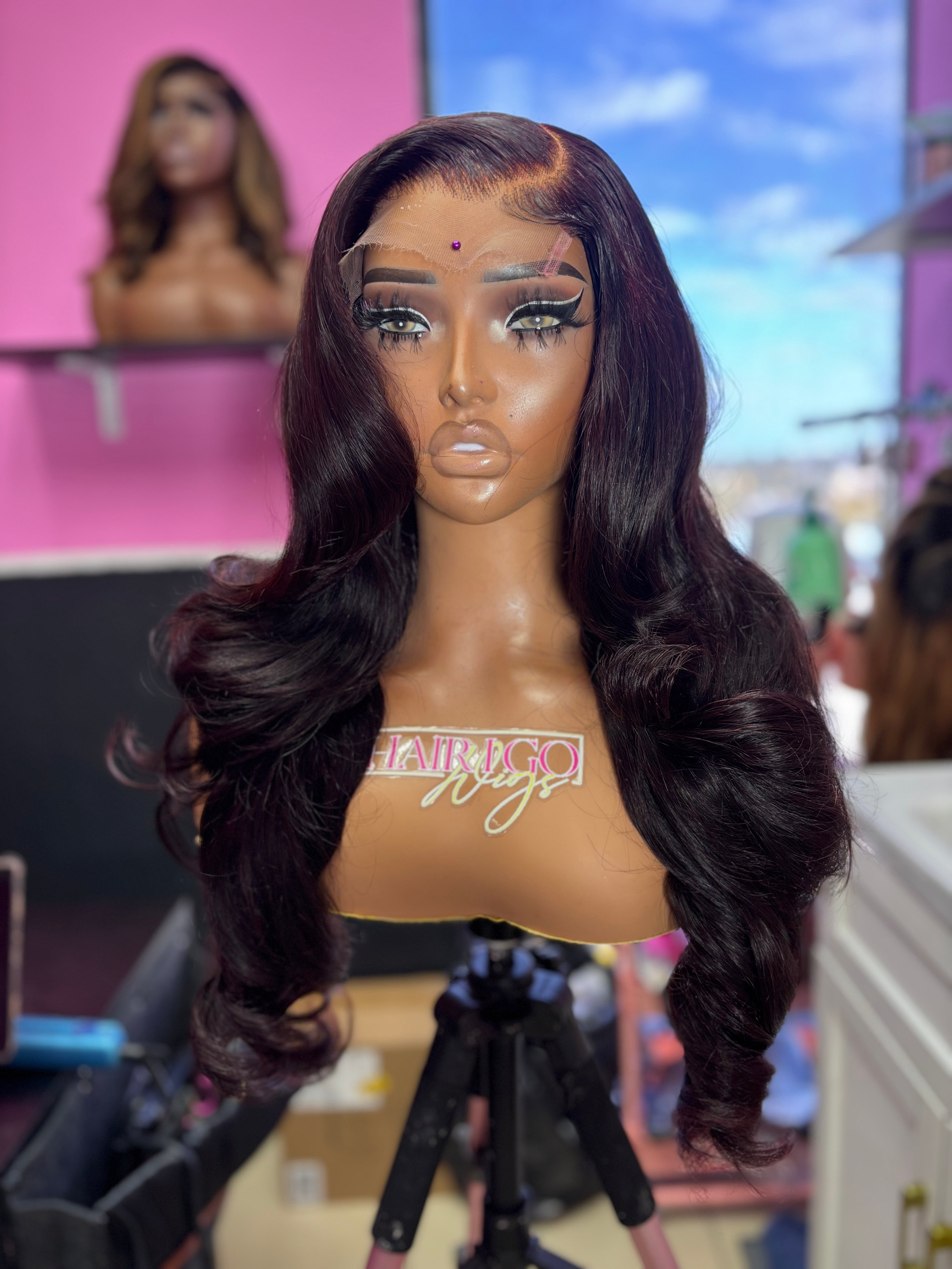 Pam 24” 5x5 closure human hair wig ready to ship