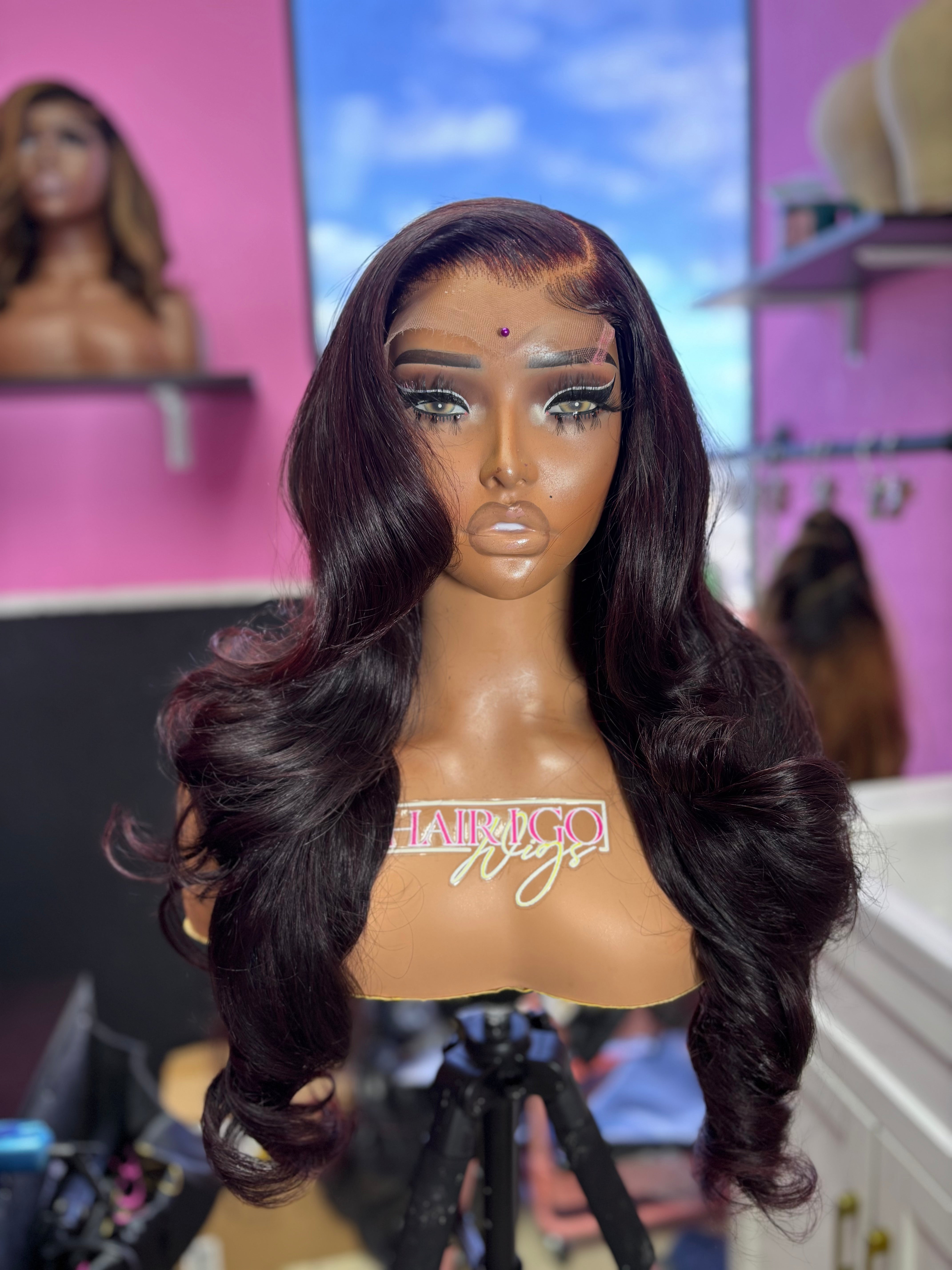 Pam 24” 5x5 closure human hair wig ready to ship