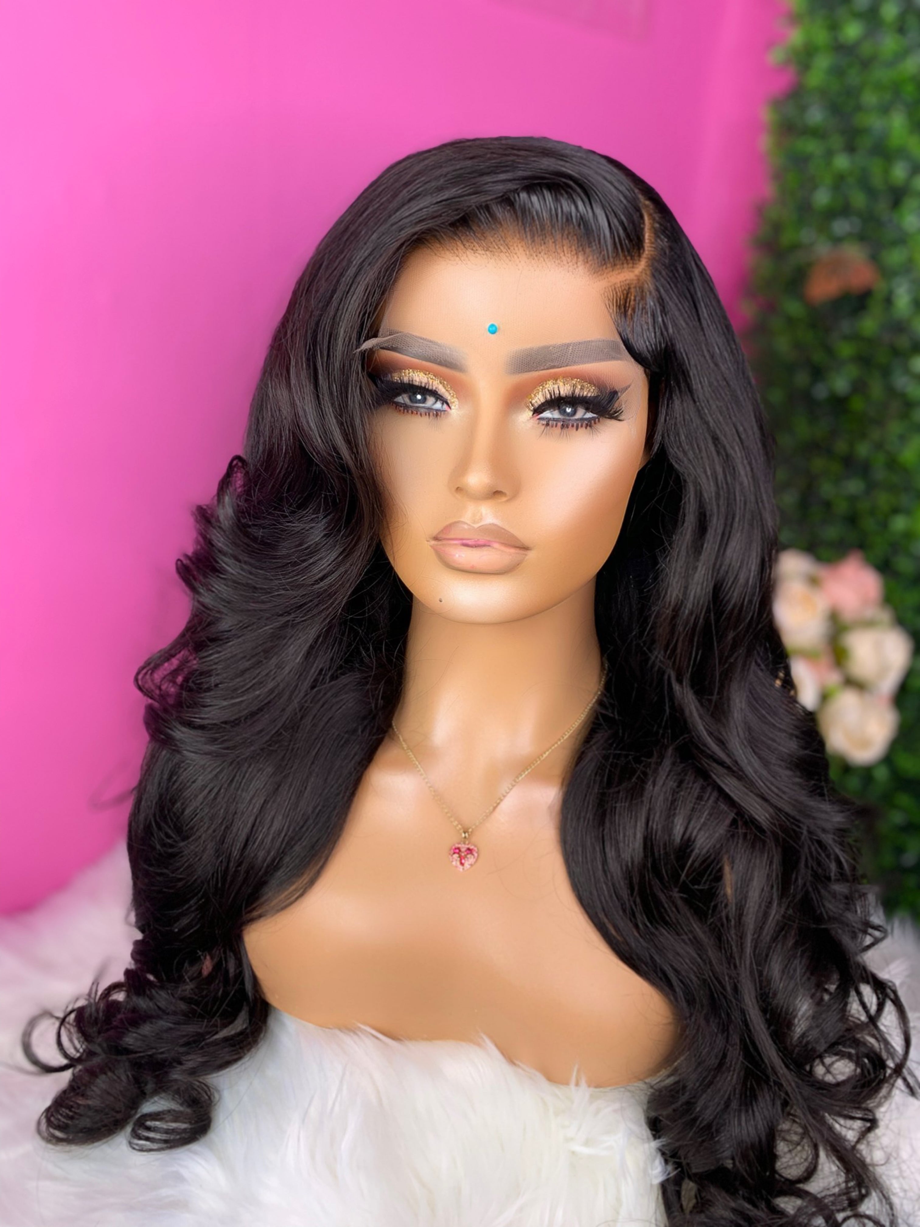 Raven 22” 5x5 closure human hair wig