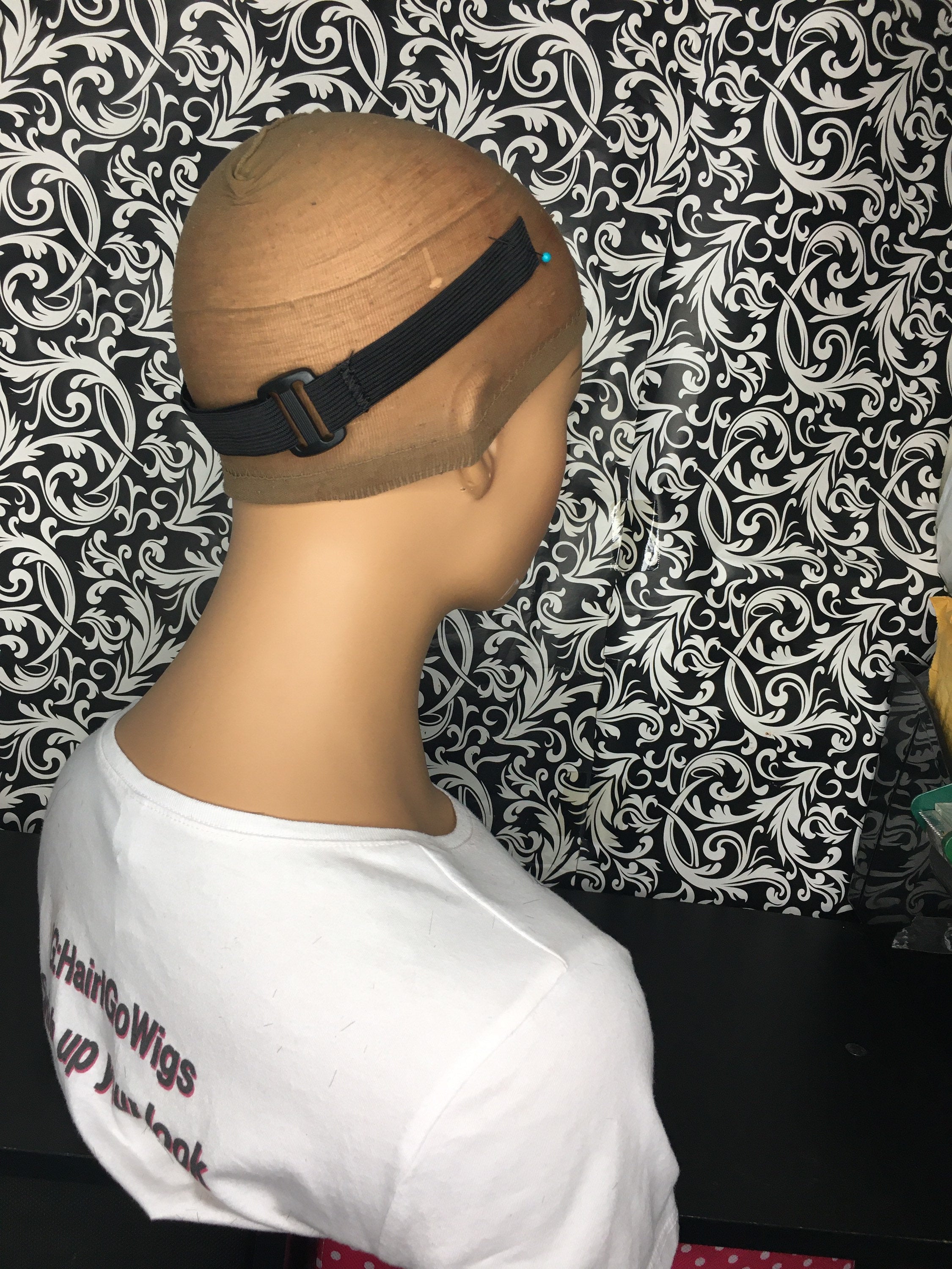 Adjustable Pull & tap elastic band for wigs