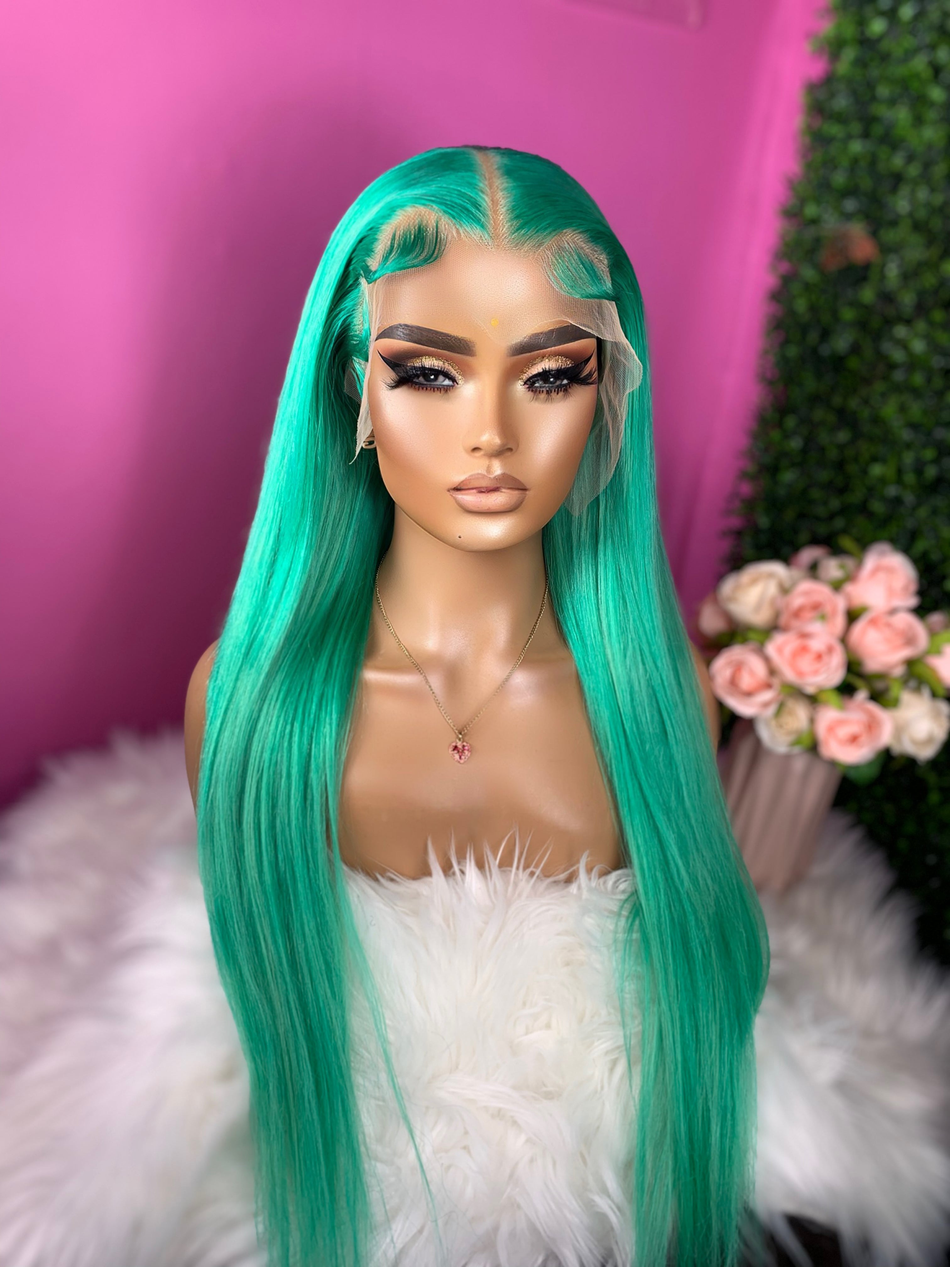 Listo para enviar Jesy cabello humano de 24"de largo