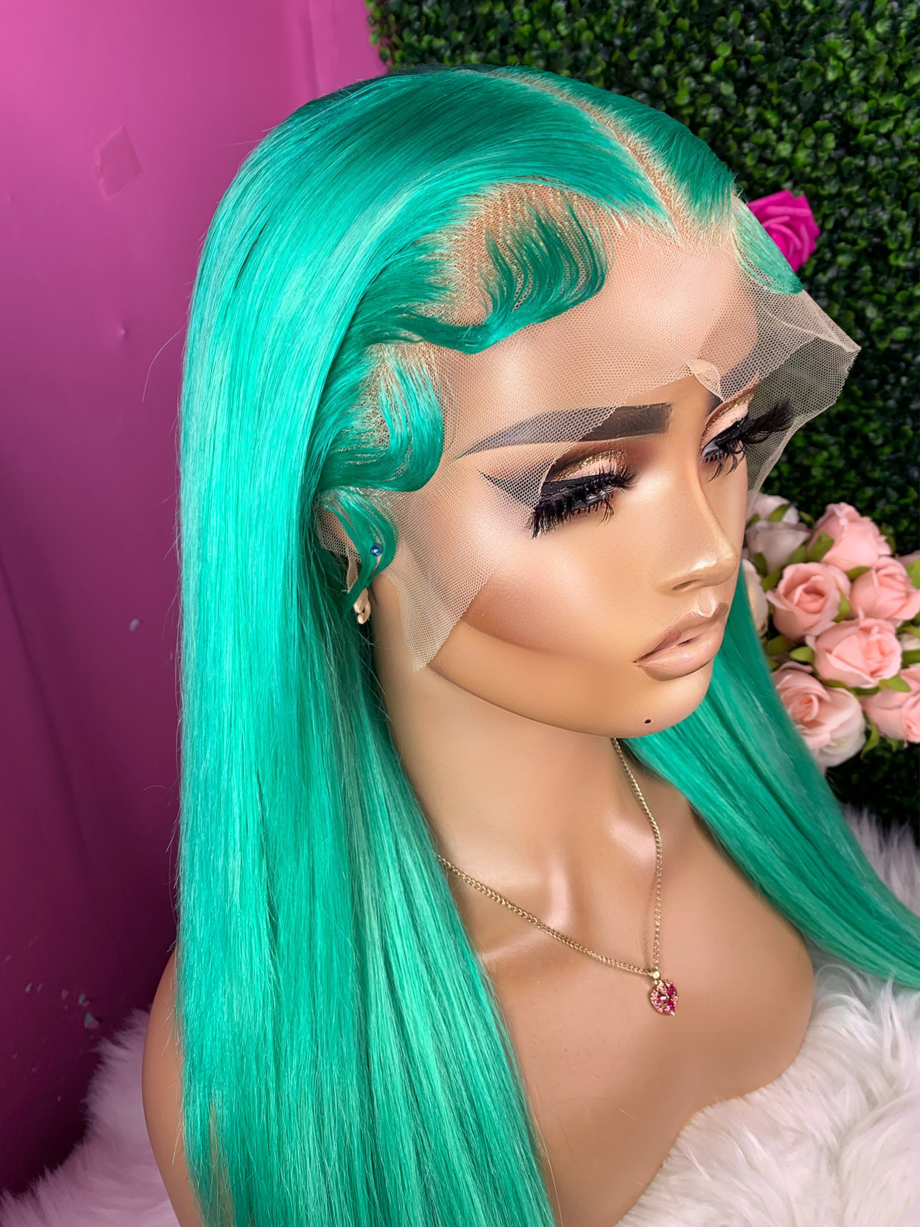 Listo para enviar Jesy cabello humano de 24"de largo