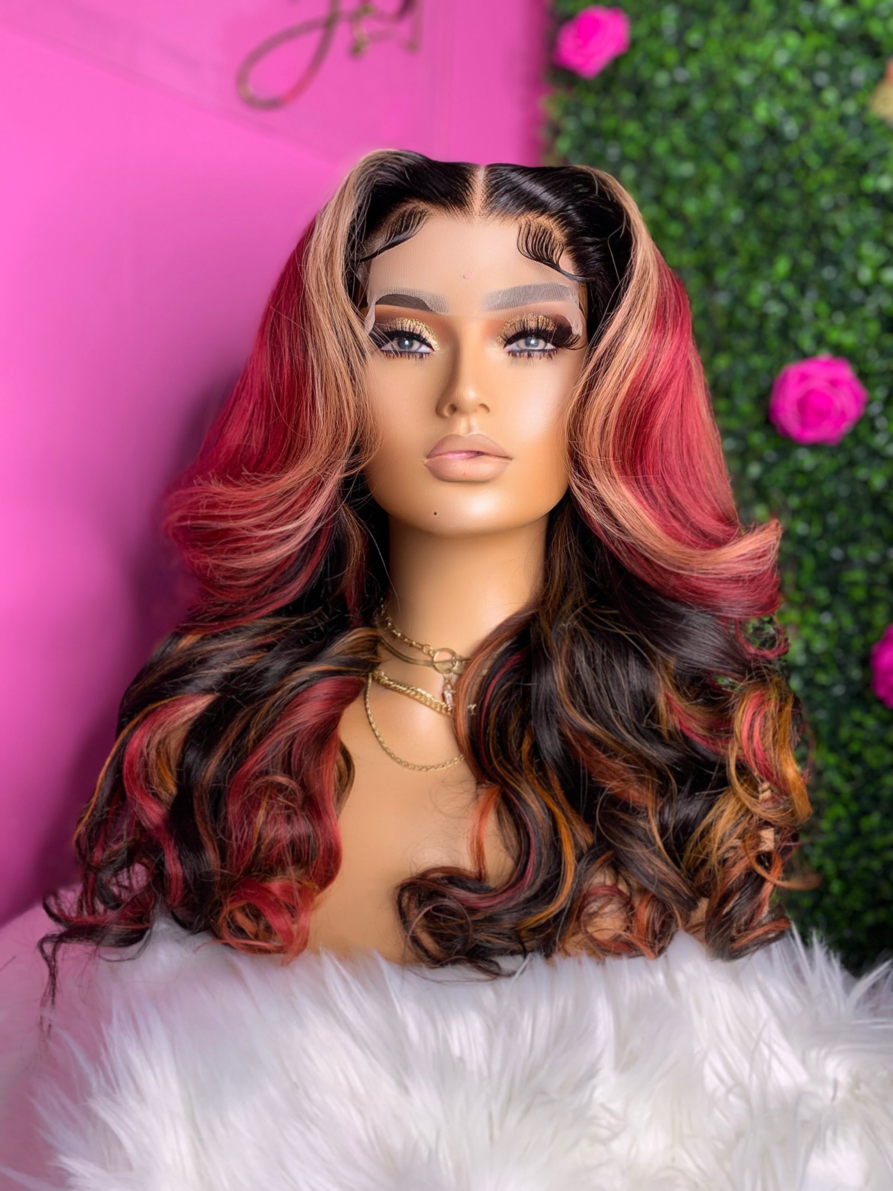 Apple spice 5x5 closure human hair wig