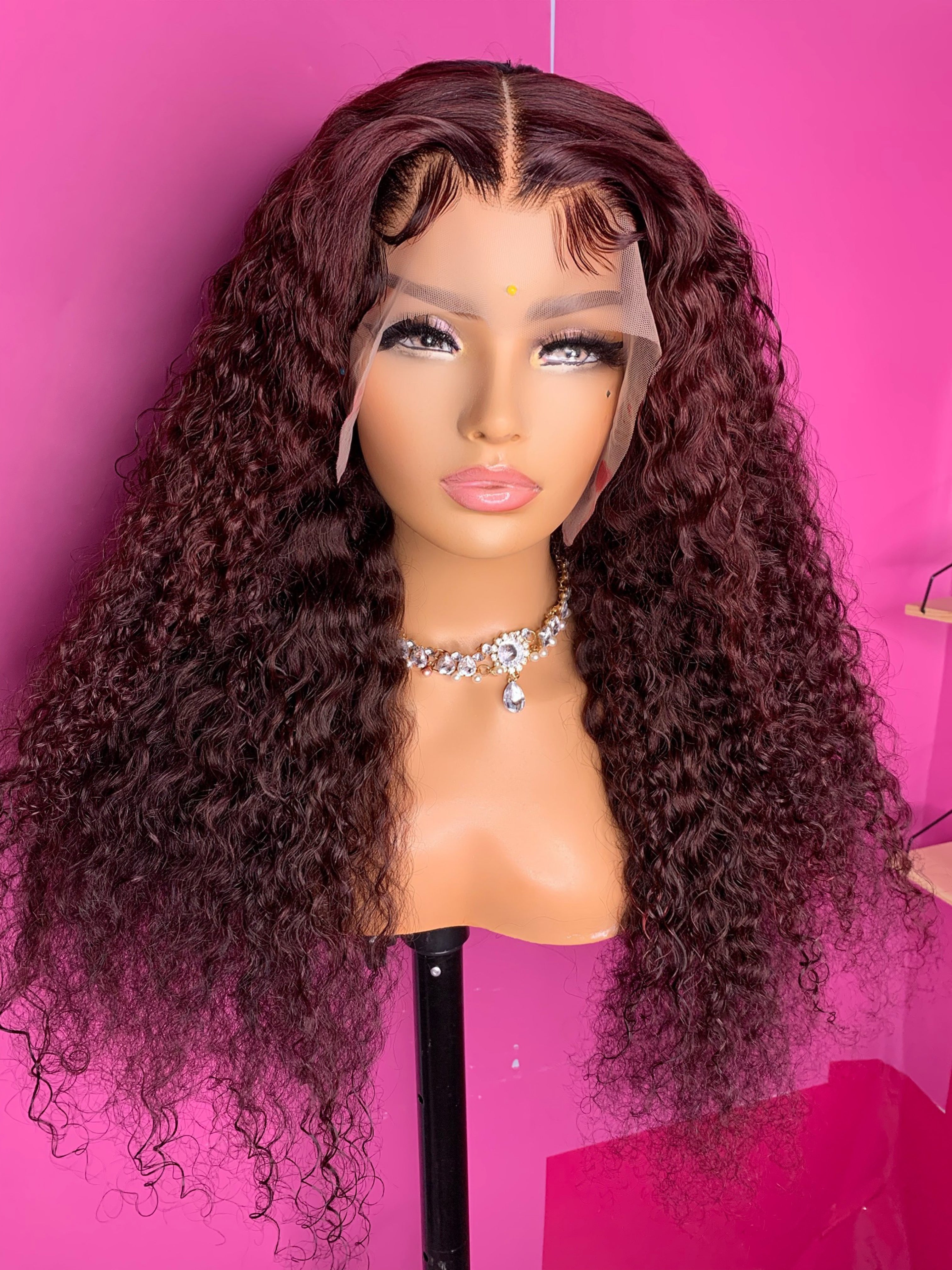 Cabello humano largo de 24"de Krystal