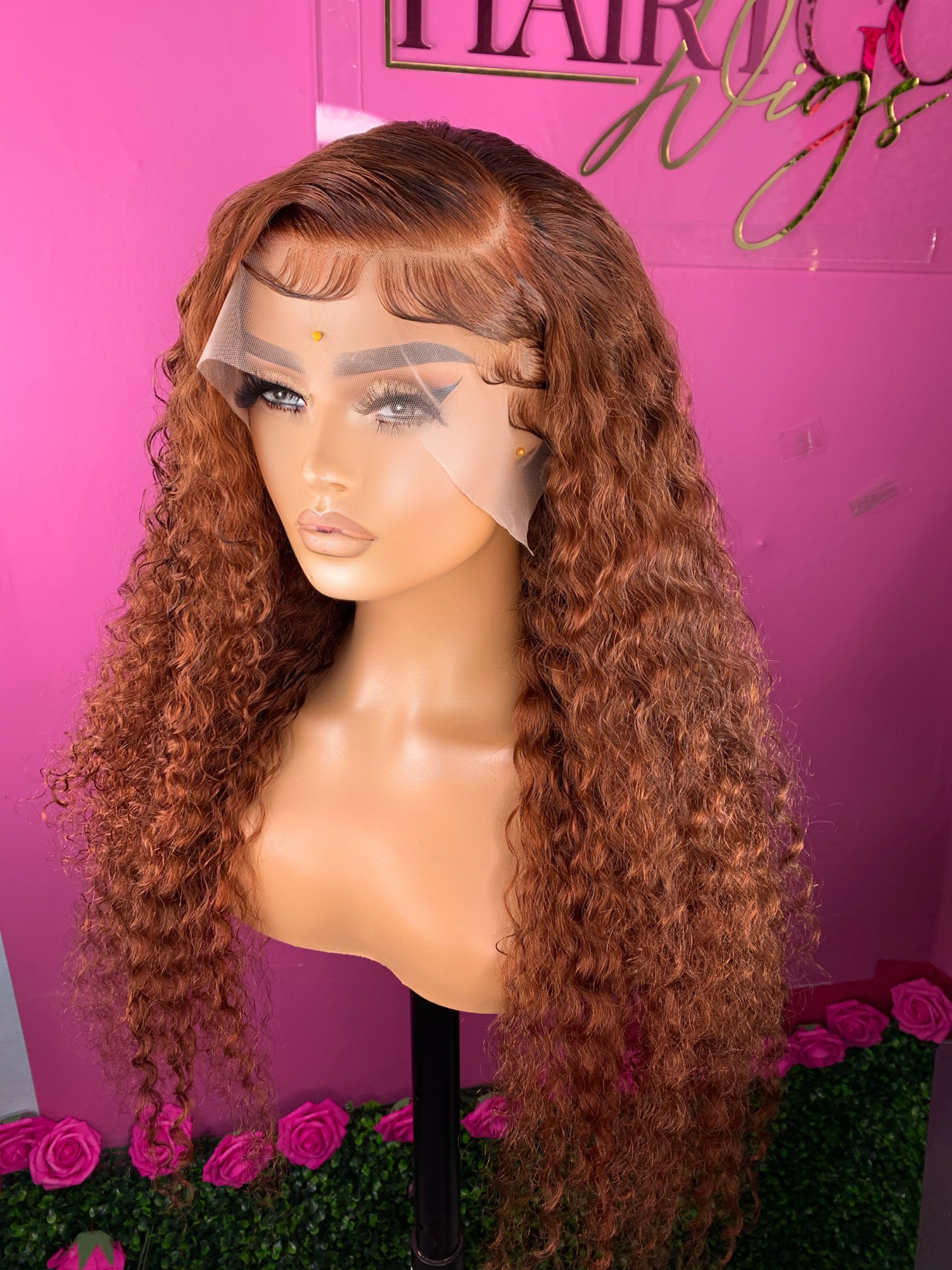 Lavish 26” with ginger deep wave human hair