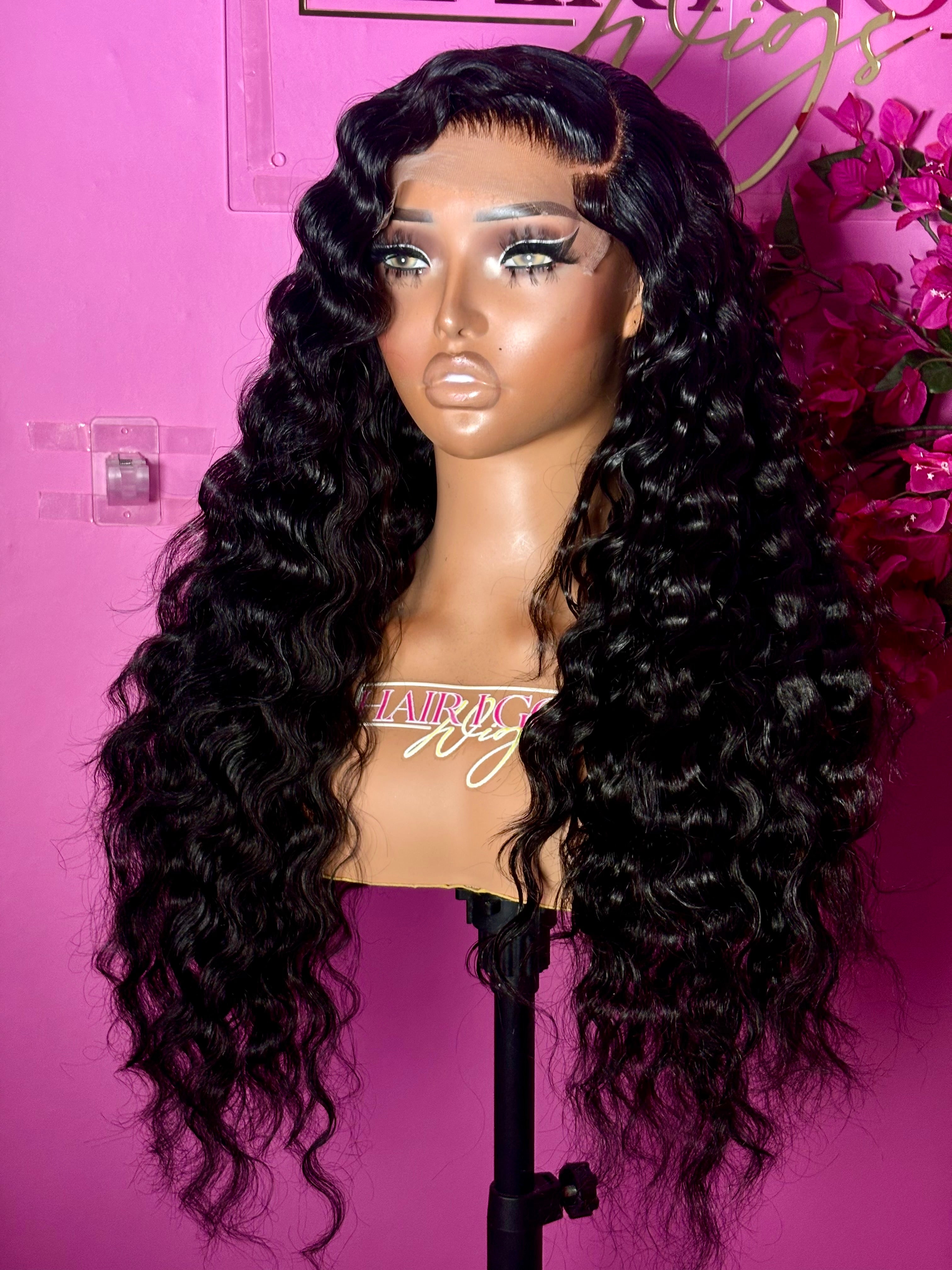Fatima 22” 5x5 closure 4 bundles human hair wig
