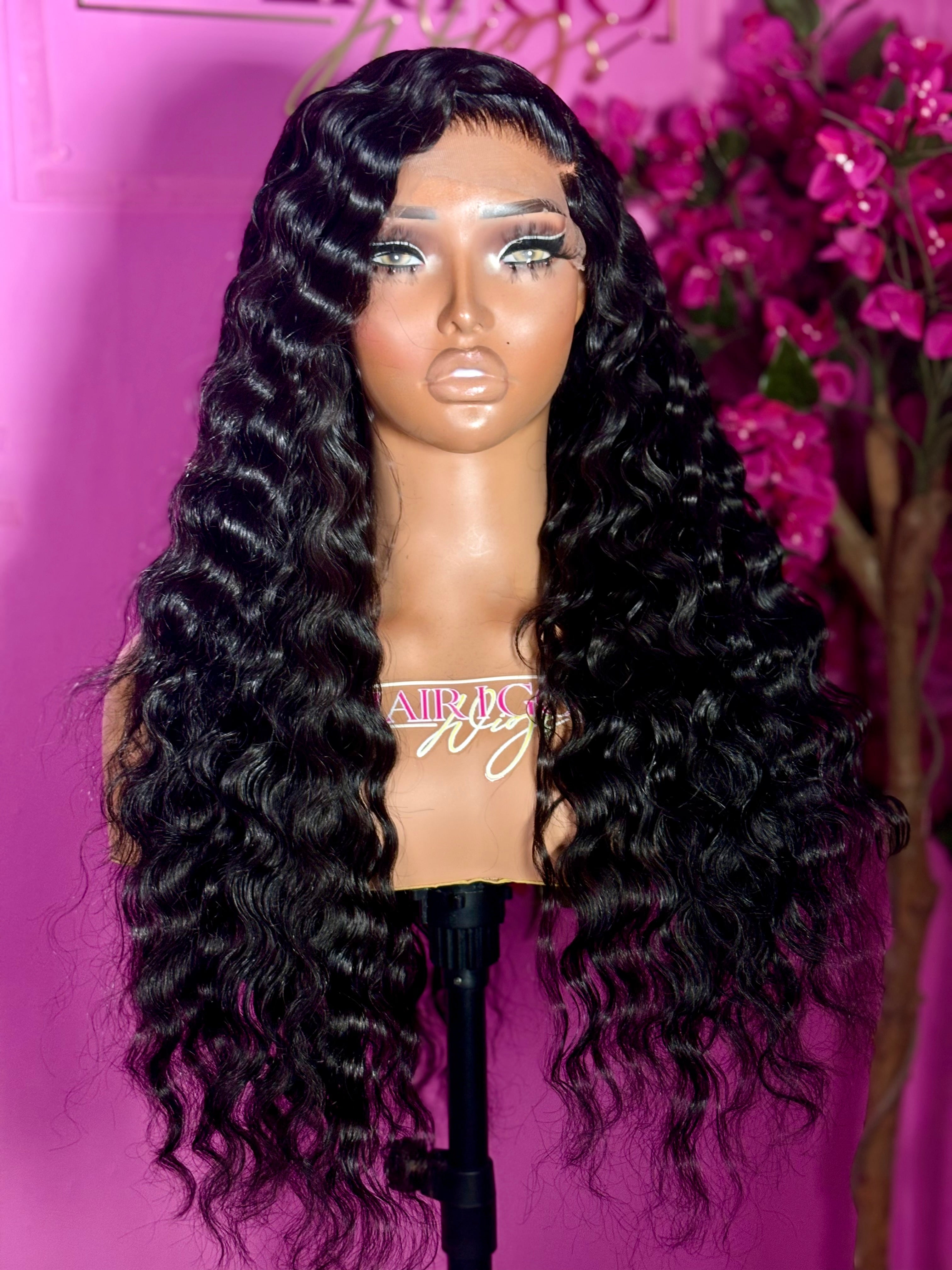 Fatima 22” 5x5 closure 4 bundles human hair wig