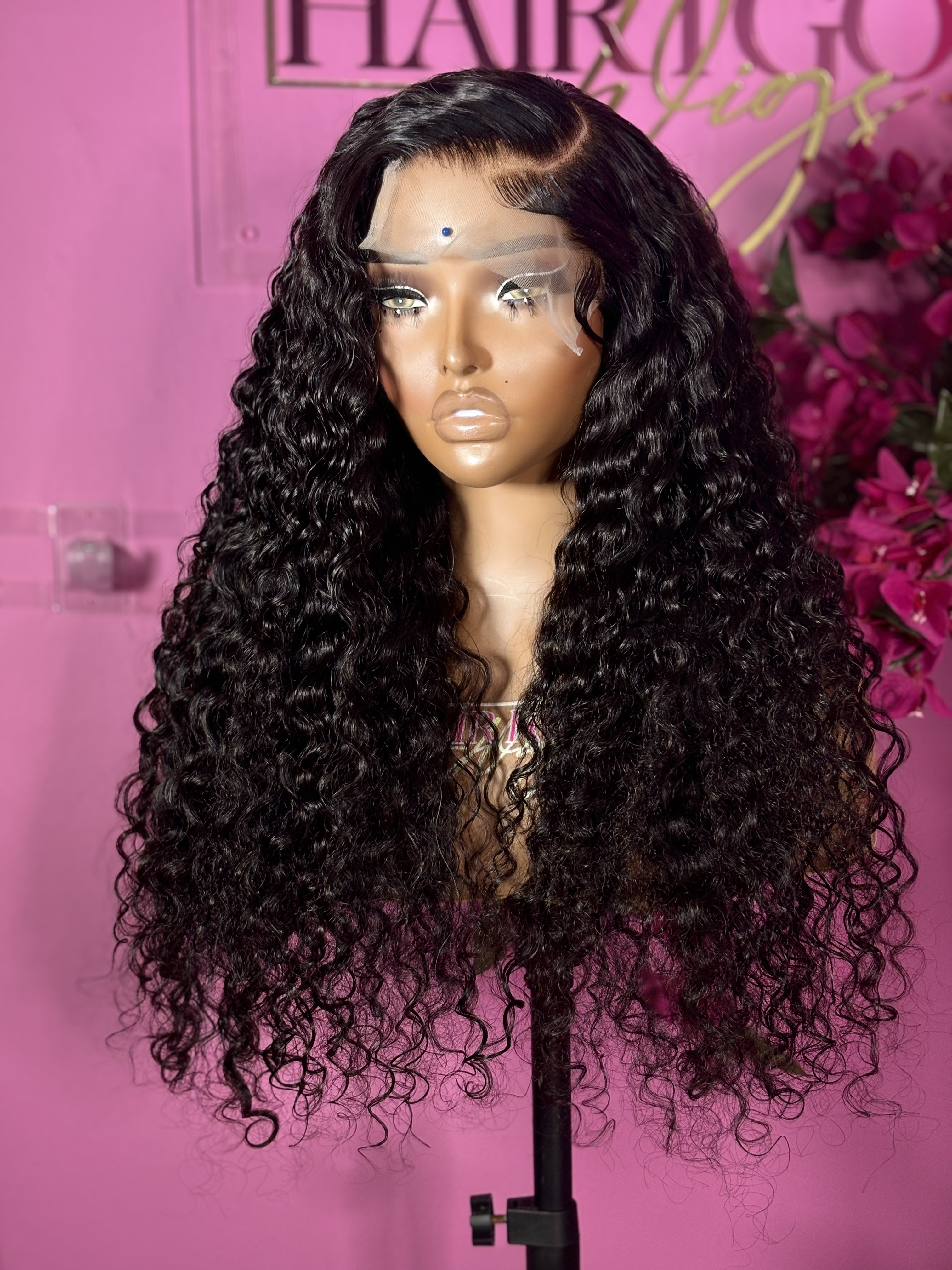 Rochelle 22”  5x5 closure human hair wig
