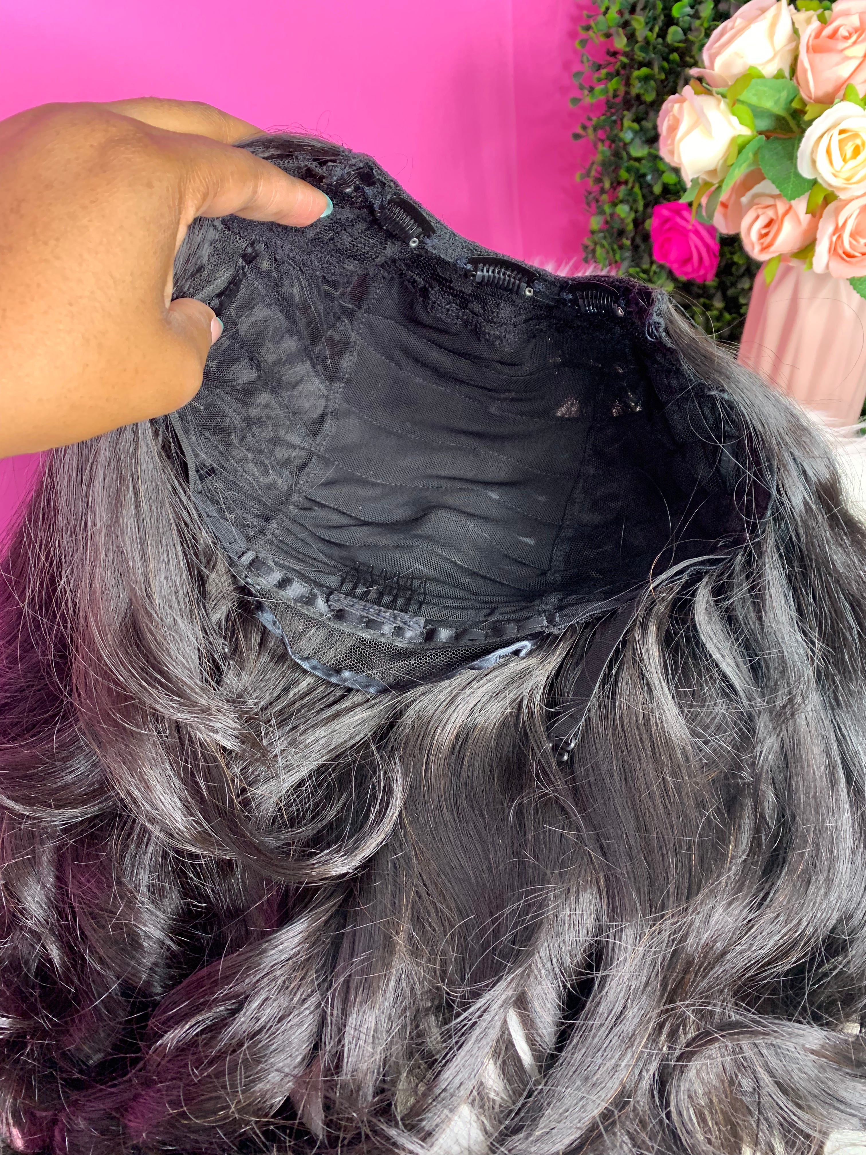 Miya 18” u part wig no lace raw hair wig