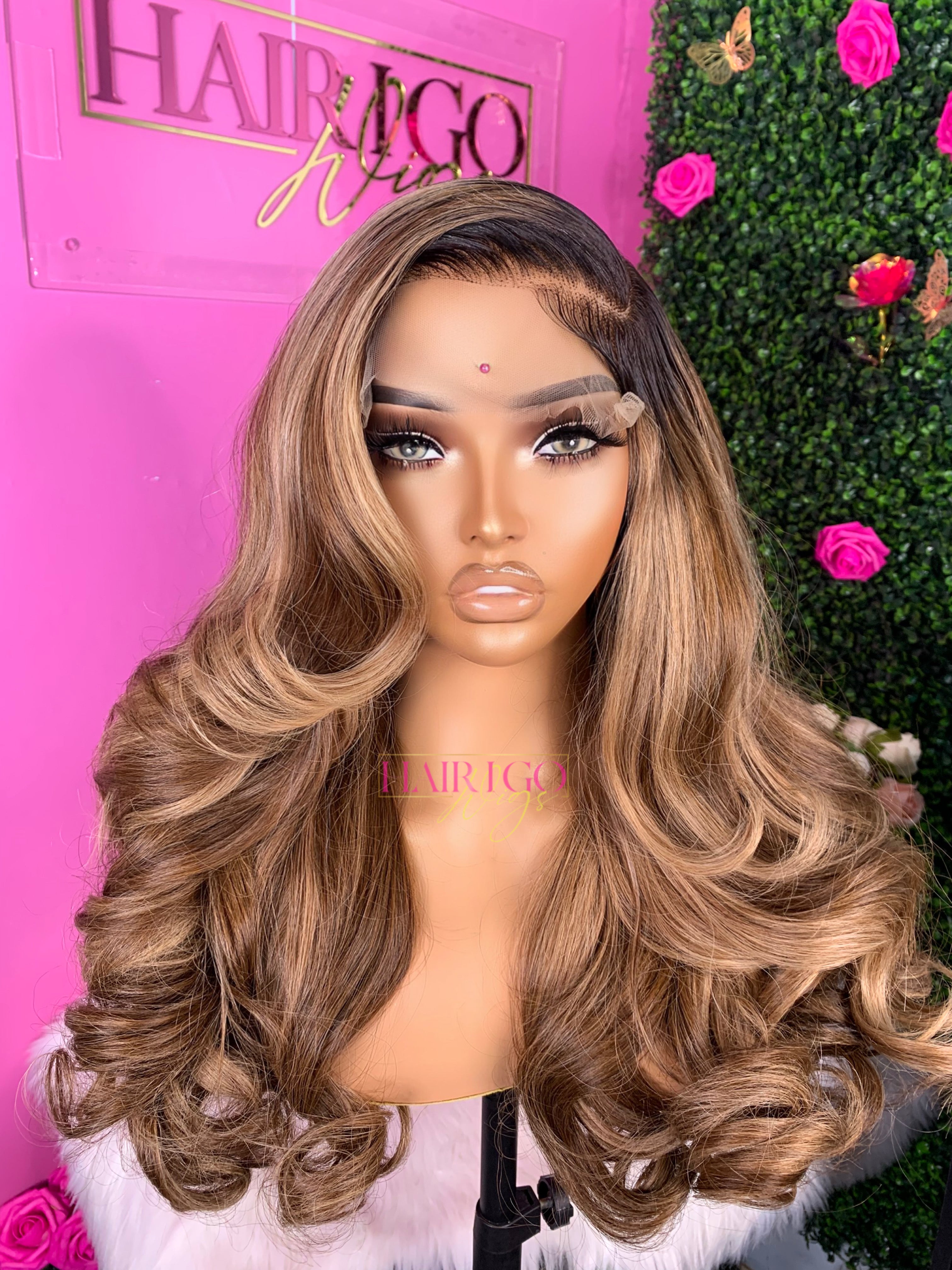 Mariah 22” 6x6 closure raw hair wig