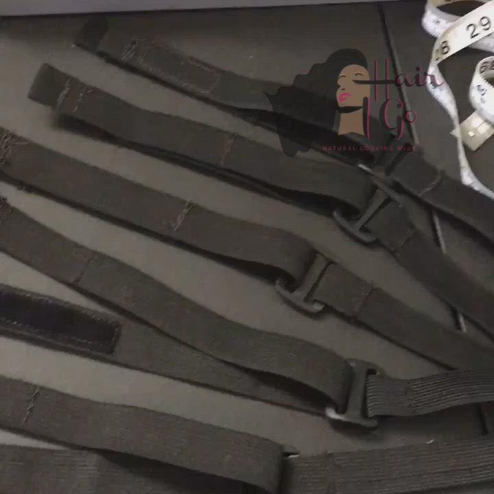 Adjustable Pull & tap elastic band for wigs