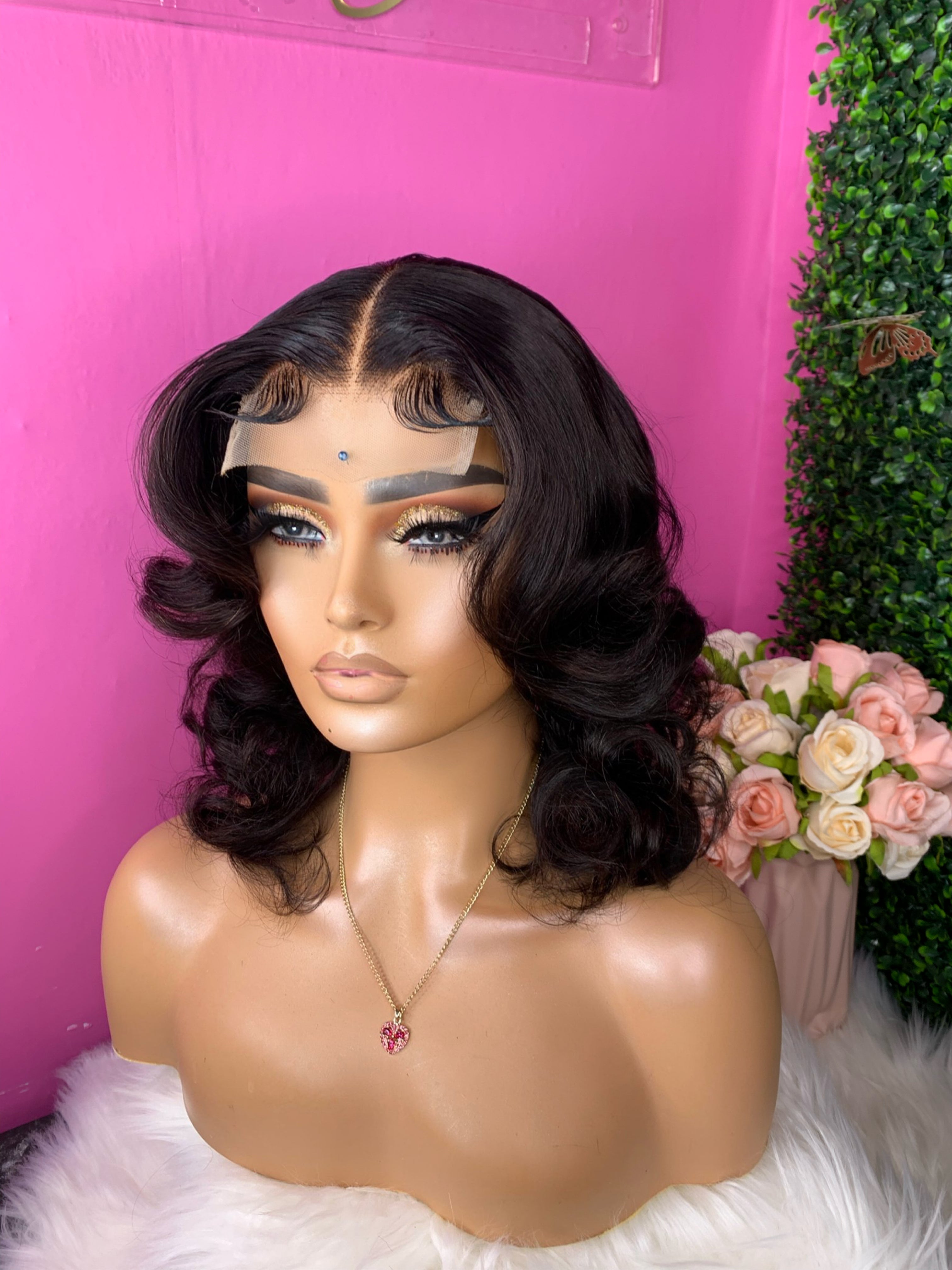 Kim 16” budget 4x4 closure factory wig