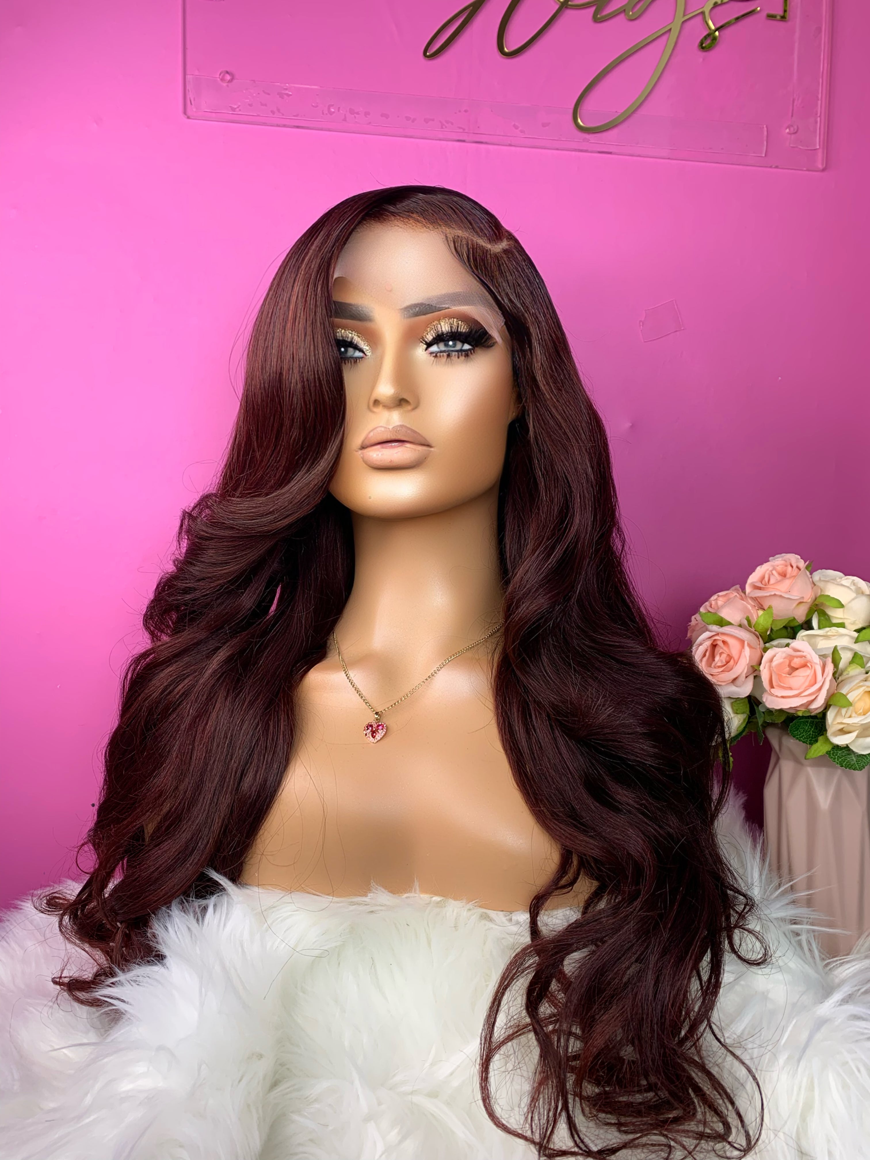 Trisha lista para enviar peluca de cabello humano con cierre de 5x5