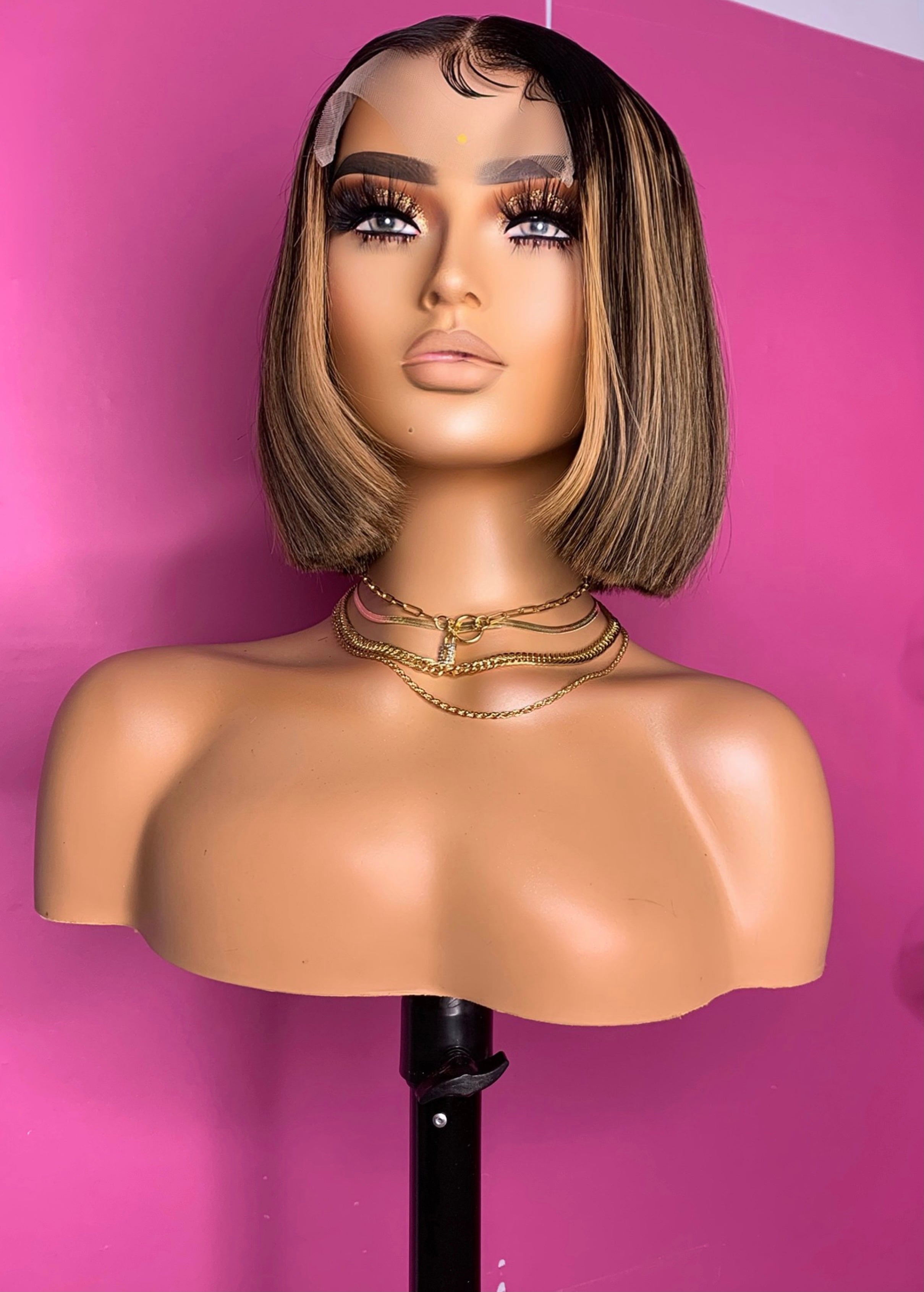 Stephanie 5x5 closure bob human hair wig