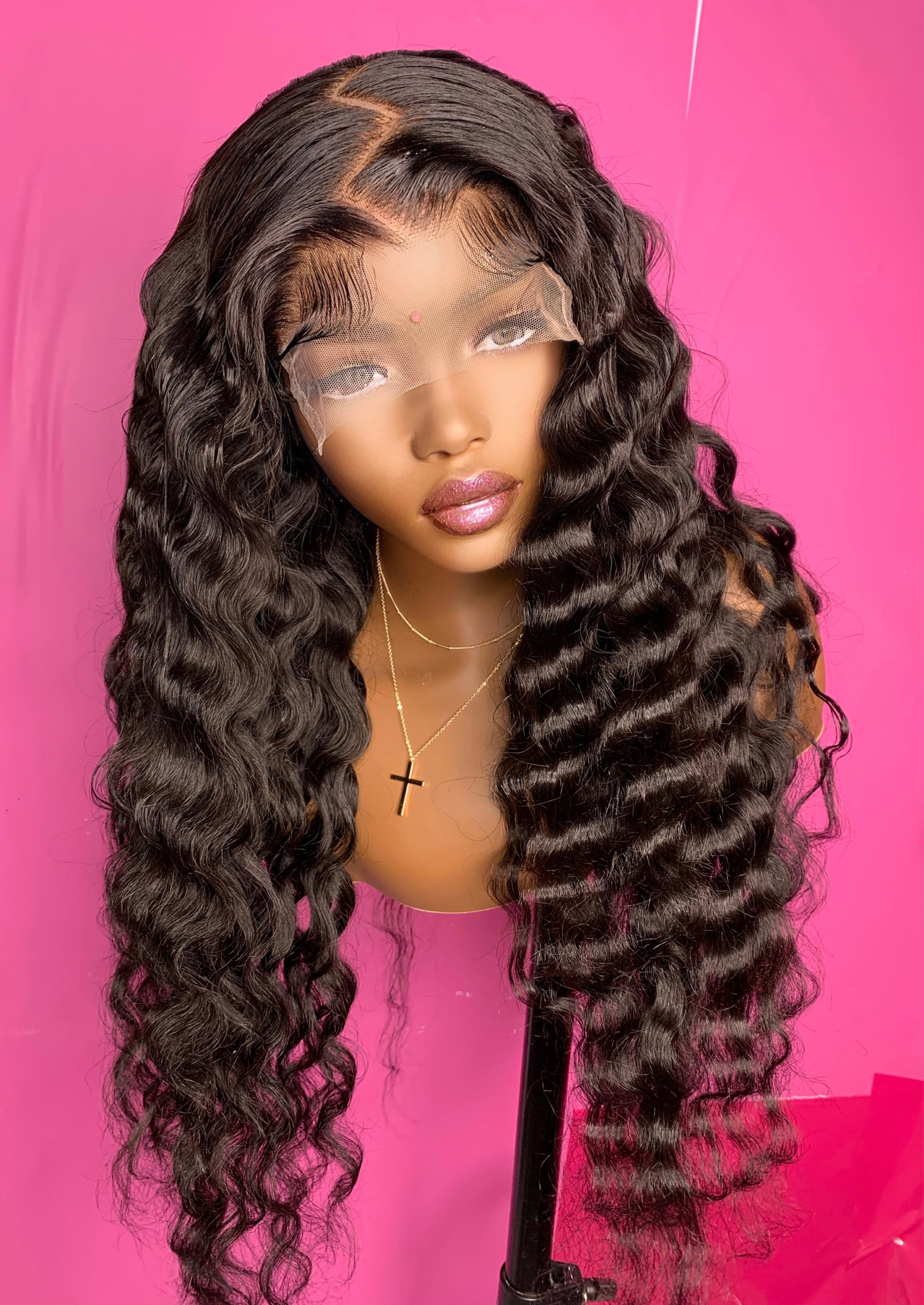 Raven 28” long human hair