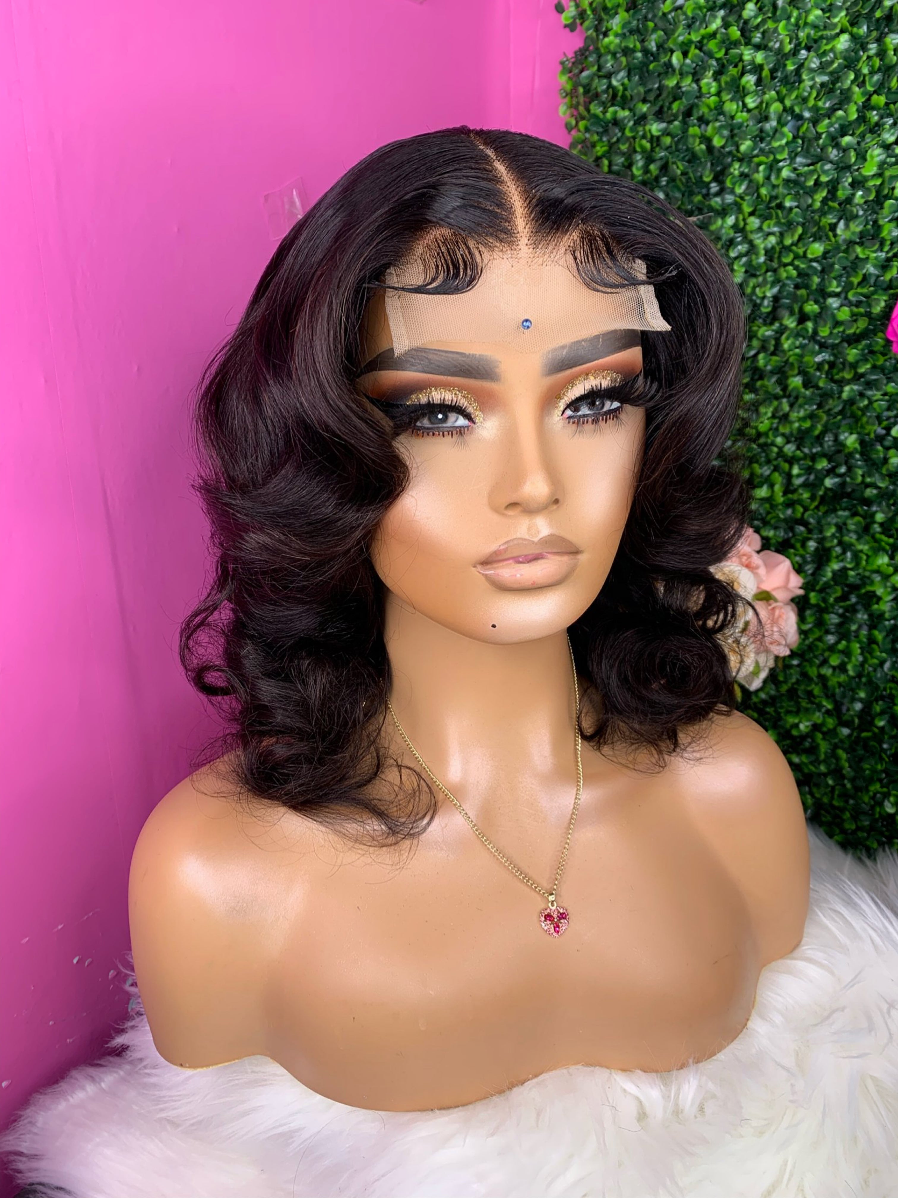 Kim 16” budget 4x4 closure factory wig