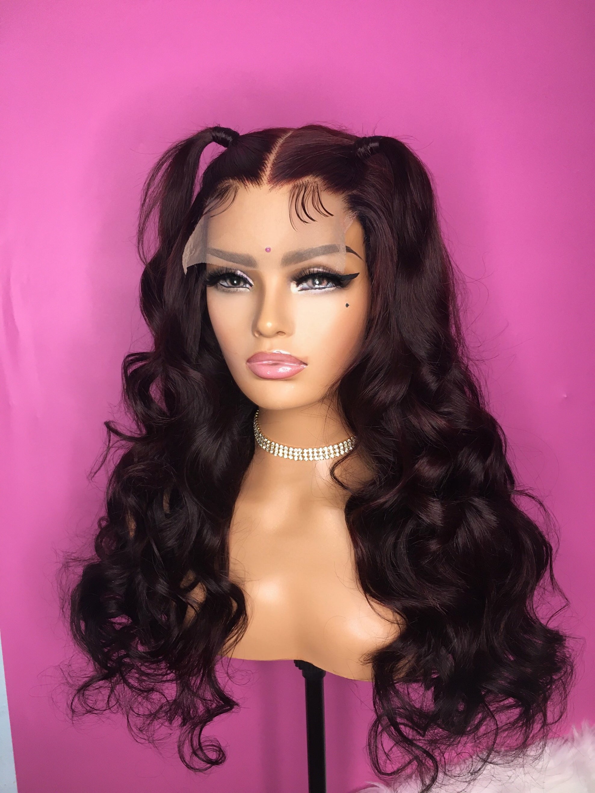 Chyna human hair 5x5 transparent lace closure 22” long
