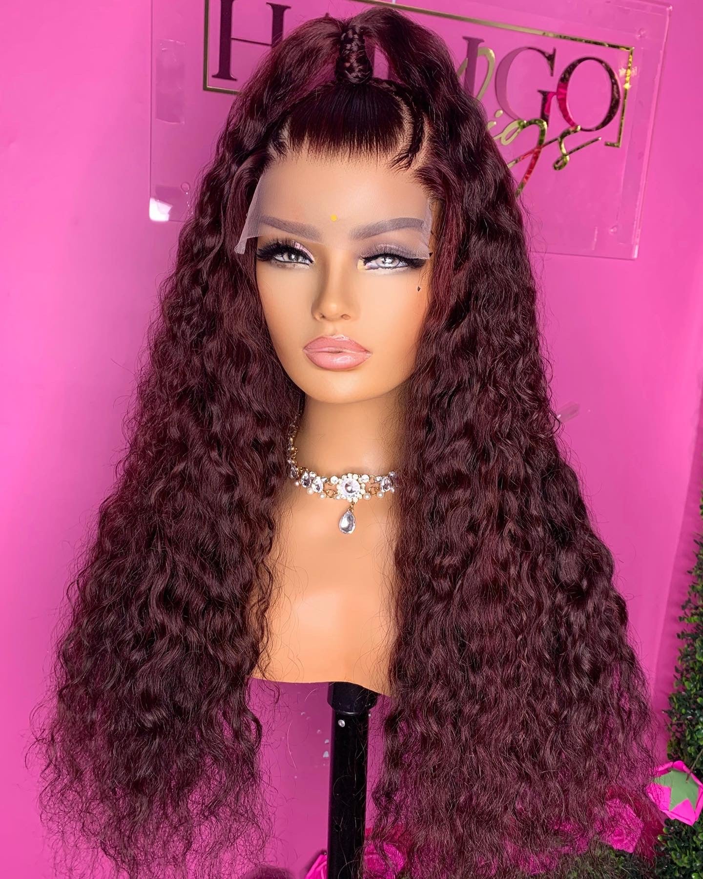 Ericka  burgundy 24” four bundles