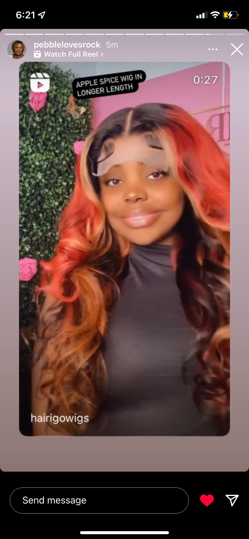 Apple spice 5x5 closure human hair wig