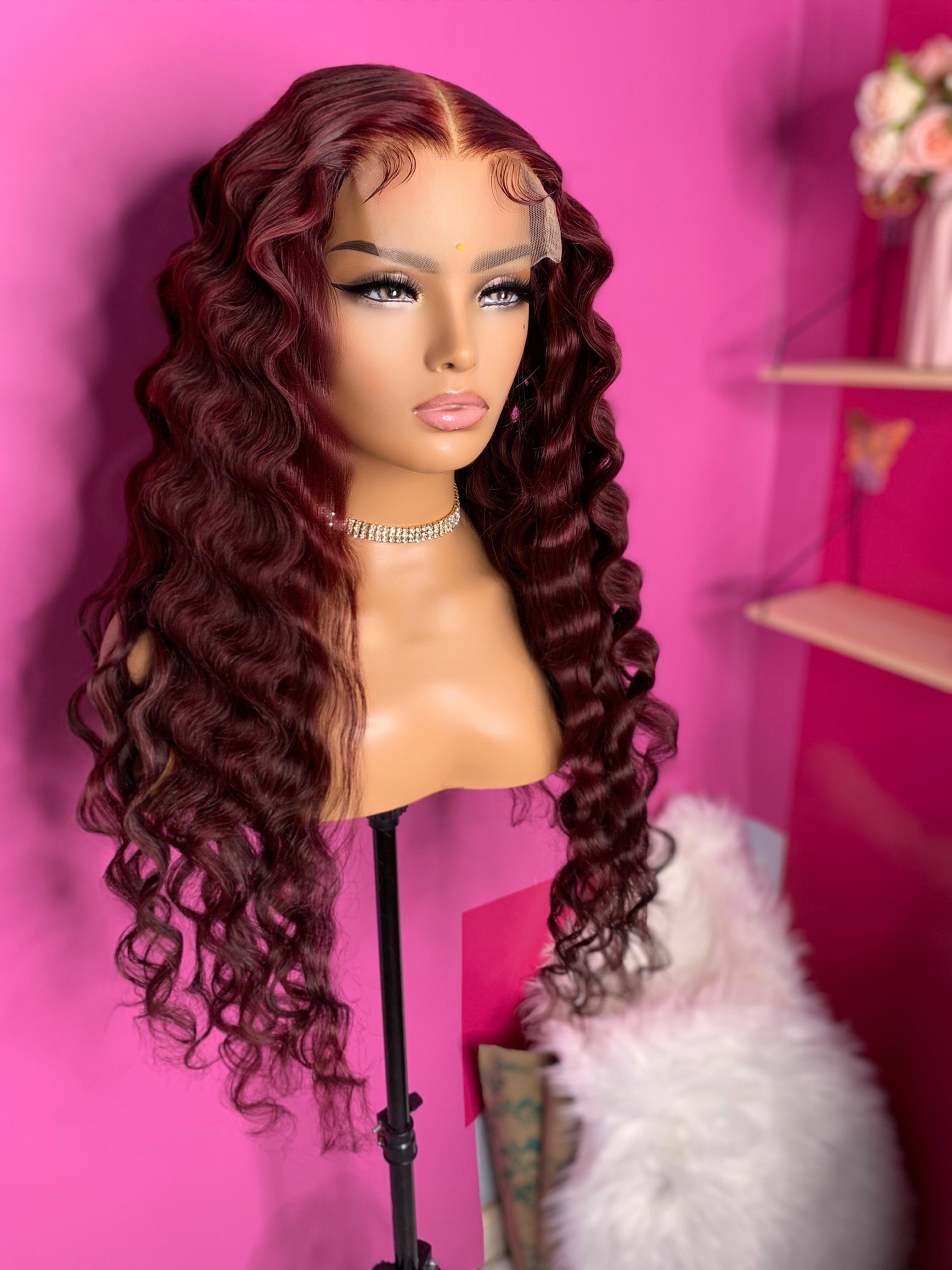 Rose 4x4 closure human hair wig